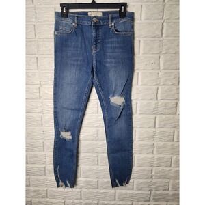 FREE PEOPLE jeans Skinny Distressed Women's Size 26 Mid Rise 61855-16515125